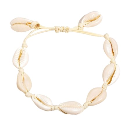 Fako Bijoux® - Schelpjes Armband - Schelpen - Wit