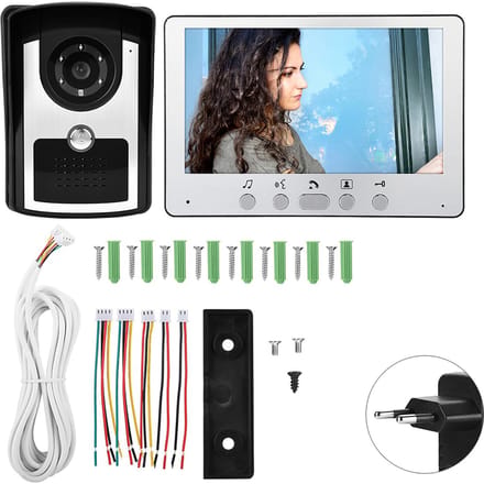 7 inch TFT Draadloze Visuele Deurbel Intercom Video Deurbel Huisbeveiliging -