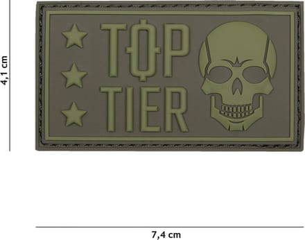 101 Inc Embleem 3D Pvc Top Tier Groen 19024