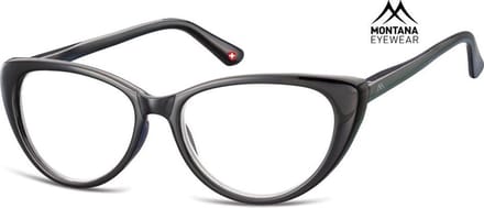 Montana Eyewear MR64 Leesbril vlindermontuur +1.00 - Zwart