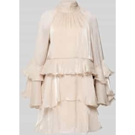 mini-jurk in laagjeslook model 'Flowy frill'