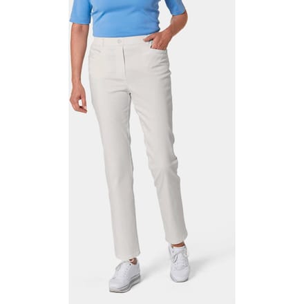 Lichte katoenen broek met elastische band - gebroken wit - Gr. 255 van Goldner Fashion