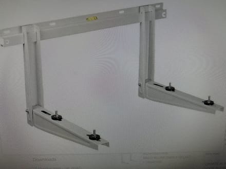 Rodigas wandbeugel MS257 wit 550x375x800mm