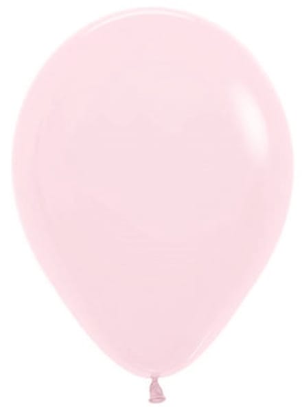 Latex ballonnen rond - Sempertex - Pastel Matte Pink 609 - 50 stuks - 5 inch