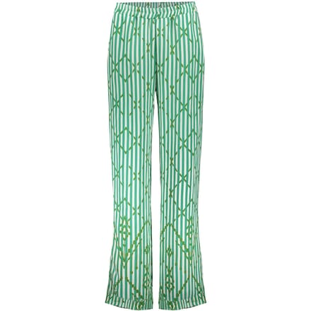 Geisha Pants Ecru/green Größe: XXL | Ausgestellte Hosen Outlet | Damen | Braun