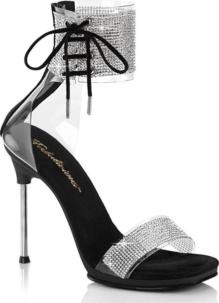 Fabulicious - CHIC47 Sandaal met enkelband - US 11 - 41 Shoes - Zwart