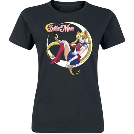 Sailor Moon - Anime T-shirt - S tot M - voor Vrouwen - zwart