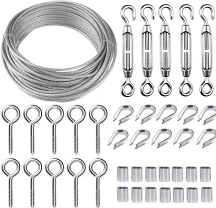 Roestvrijstalen Draadset – 30M×2mm, met M5-spanner, voor planten