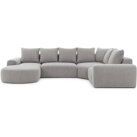 U-bank Monteri rechts bouclé modulair | NADUVI Collection