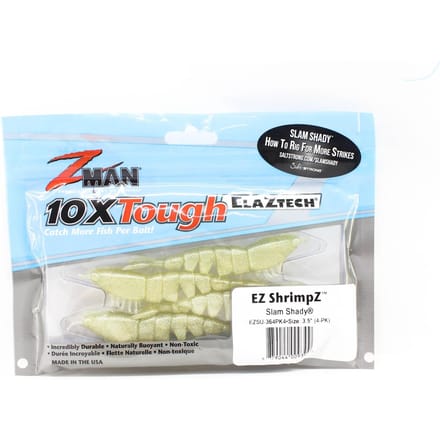 Zman Zacht Kunstaas Shrimpz 3,5 Inch 4/Pack Slam Shady (9399)