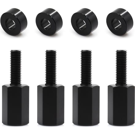 Rehausseur de siège de remplacement, 2 pièces, 1.5 pouces, pour CanAm Maverick X3, siège UTV relevable 4pcs and pad noir