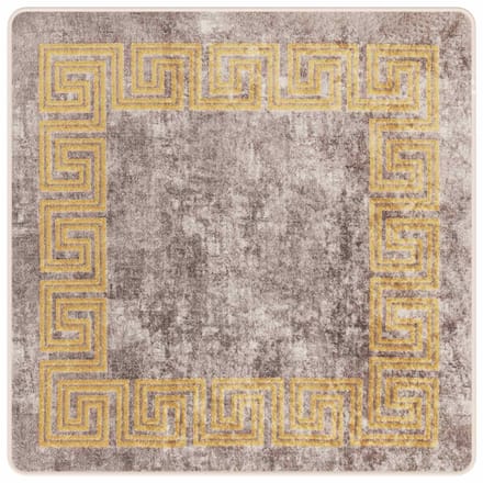 vidaXL - Tapijt - Runner - MARSA - Grijs - 100 - x - 100 - cm - Polyester - en - PVC