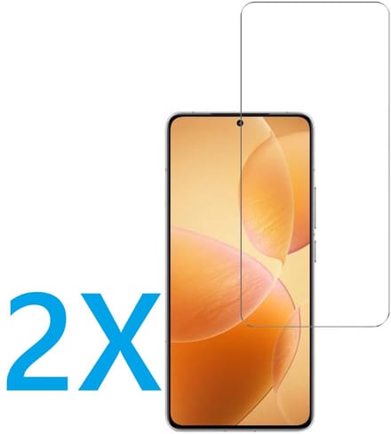 Glasplaatje Geschikt voor: Xiaomi Mi 13 - 2x Screenprotector - screen protector - glas - bescherm - beschermglas