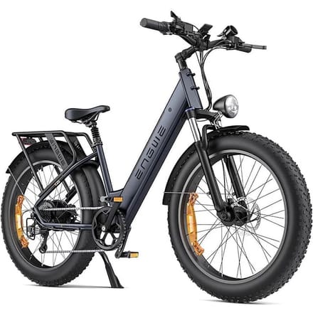 Vélo électrique tout-terrain à double suspension ENGWE E26 ST 250 W, 48 V 16 Ah gris