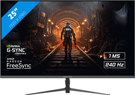 RAIDER - Full HD 240Hz Gaming Monitor - FreeSync/G-Sync - 25 Inch