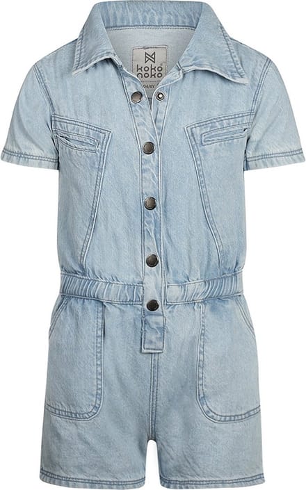 Koko Noko Meisjes Jumpsuit - Blue jeans