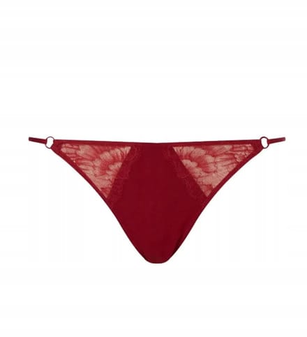 Calvin Klein Serie - Kanten Dames Slip - Figuur - Bordo - Maat M