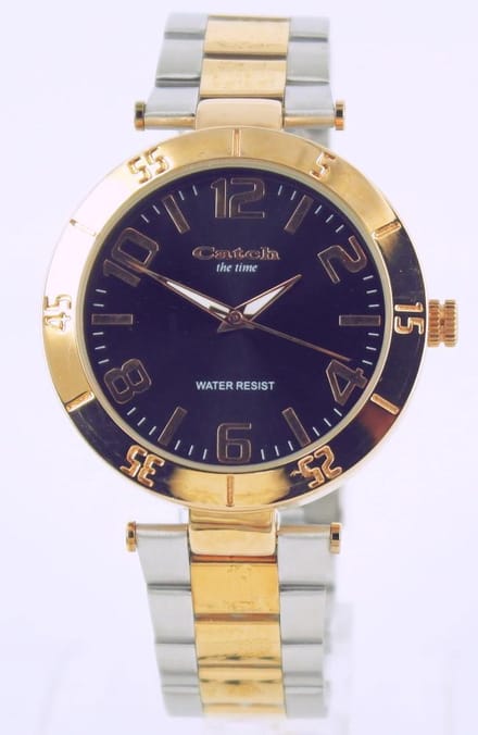 Catch - the time - bicolor - quartz dameshorloge - met RVS stalen band - geschroefd achterdeksel