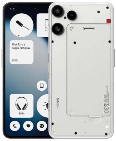 Nothing Phone (3a) Lite - 8GB RAM 256GB - Wit- 6.7" 120Hz AMOLED - 50MP Dual Camera - 5000mAh - 5G