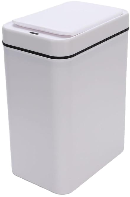 Prullenbak Sensor - Afvalbak Automatisch - Hygiënisch Werken - Contactloos Openen - 16 Liter - Wit