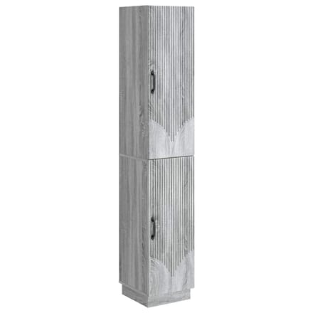 vidaXL - Kast - Set - 2 - st - Grijs - Sonoma - Bewerkt - hout
