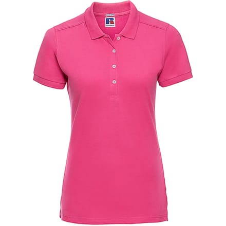 Damespolo Russell Athletic Fitted Stretch