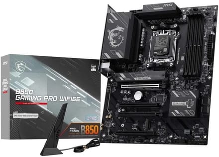 MSI B850 GAMING PRO WIFI6E - Moederbord ATX - Socket AM5 - AMD B850 - DDR5 - Realtek ALC897 - Realtek 2.5G LAN