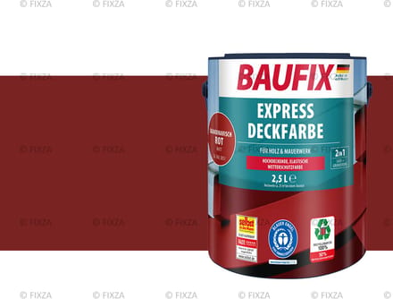 BAUFIX Express Dekkende lakverf Scandinavisch rood 2,5 Liter