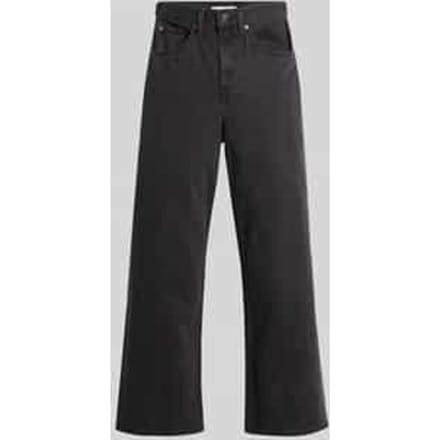 Wide leg jeans van puur katoen in 5-pocketmodel