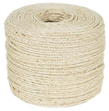 Twisted Sisal Touw 1/4 Inch 50 Voet