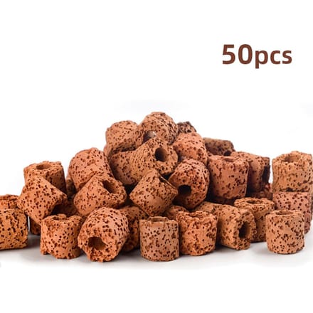 Aquariumfilter Mediaring Bio-ring voor aquariumfilter 50pcs brown