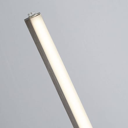 Searchlight Tribeca LED vloerlamp, zilver/opaal wit, metaal, CCT, 150 cm