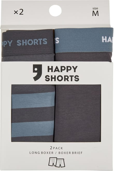 Happy Shorts Langer Boxer Jersey Boxer Briefs