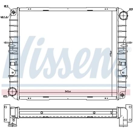 Radiator, motorkoeling NISSENS 606355