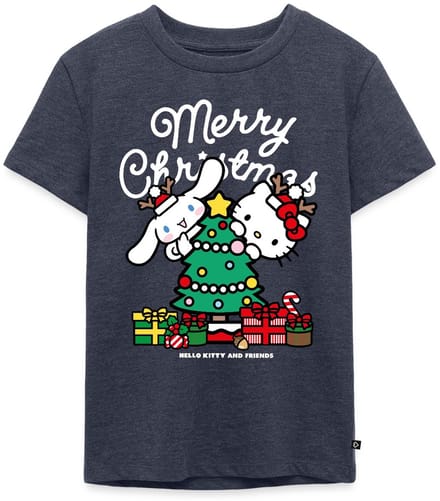 Hello Kitty En Cinnamoroll Kerstontwerp Premium T Shirt Kinderen
