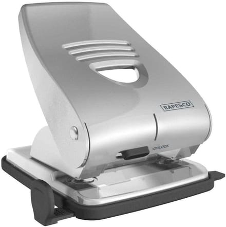 2-gats perforator voor 30 vel 80 gsm zilver