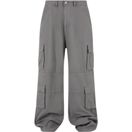 DEF - Cargohosen Wijde broek - Taille, 33 inch - Grijs