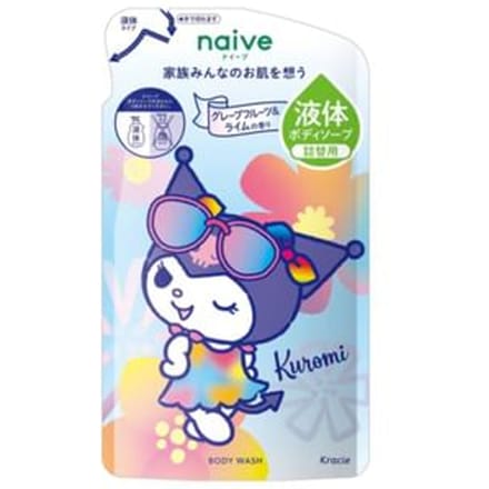 Kracie - Sanrio Kuromi Naive Body Wash 360ml Refill