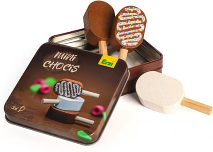 Mini magnums in een tinnen uitdeeldoos