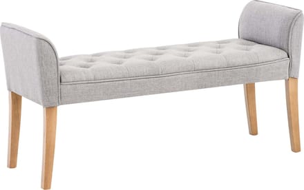 CLP Cleopatra Chaise longue - Stof licht grijs antiek licht