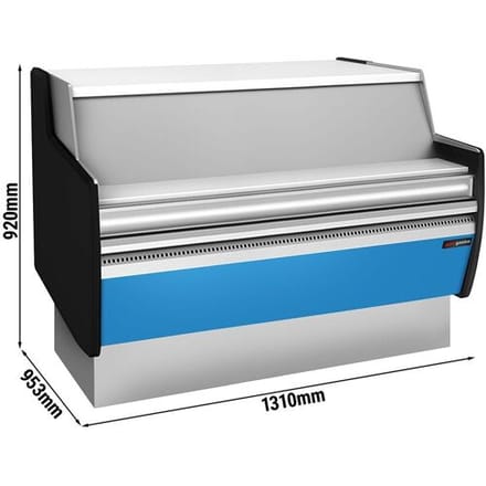 GGM Gastro Kassentisch - 1310mm - Frontblende Hellblau