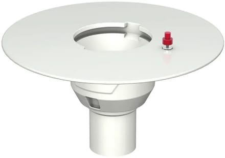 Aco Afvoerlich.360x180mm DN70, 90° m.geëpoxeer. Kl.flens