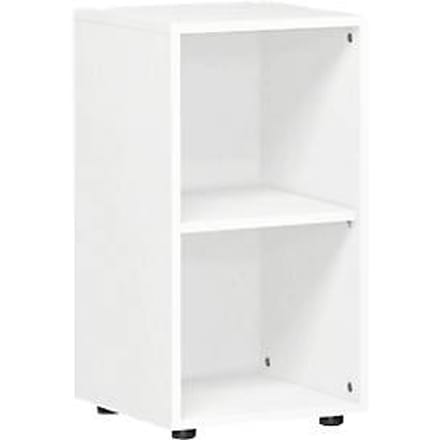 PALENQUE boekenkast, 2 OH, spaanplaat, B 400 x D 400 x H 752 mm, wit