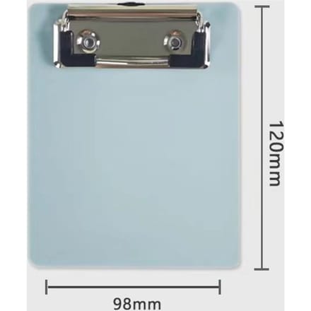 Classeur A7 Presse-papiers Bloc-notes Attelle Bloc-notes Porte-documents Étudiant École Bureau Papeterie Fournitures bleu clair