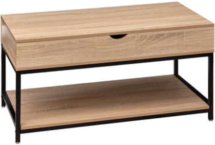 5Five Aliaj Salontafel 95x50x51cm - In hoogte verstelbaar - Beige