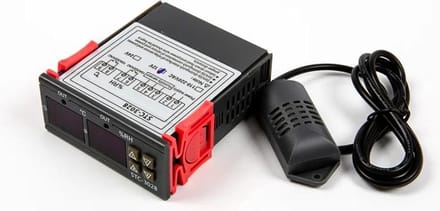 OTRONIC® STC-3028 Regelbare Relais 12V op Temperatuur en Luchtvochtigheid