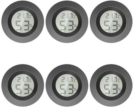 Mini-thermometer en hygrometer voor binnen - Ronde luchtvochtigheidsmeter
