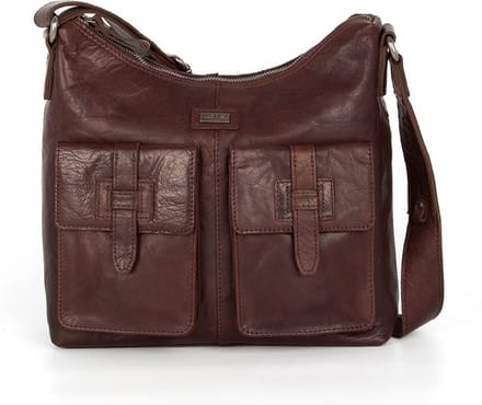 Leren Crossbodytas - Arizona - Donkerbruin