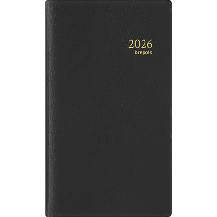 Agenda 2027 Brepols Interplan Genova 7dagen/2pagina's spiraal zwart