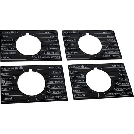 AEG programmaplaat, knop, zelfklevend, DA,NO,FI,SV 140108512314